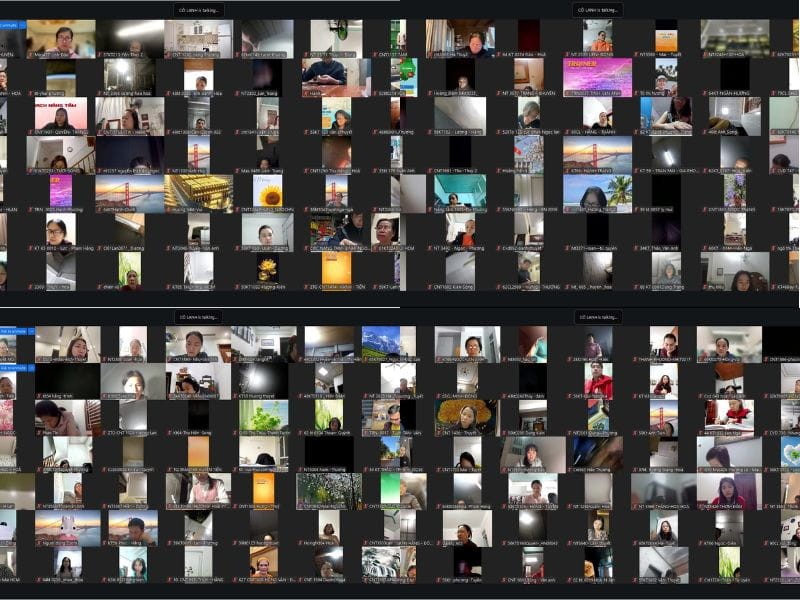 Những lớp zoom lên tới 10 nghìn - gần 20 nghìn phụ huynh tham gia.