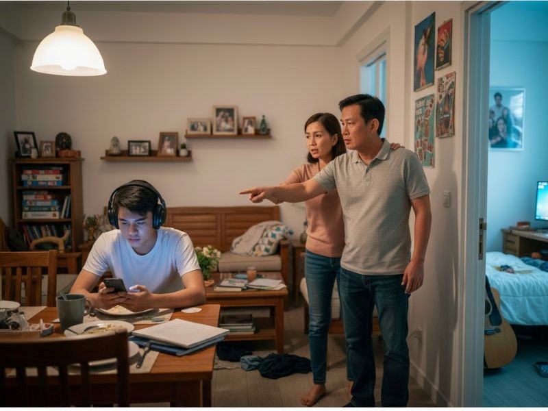 Cha mẹ và con thường căng thẳng ở giai đoạn dậy thì