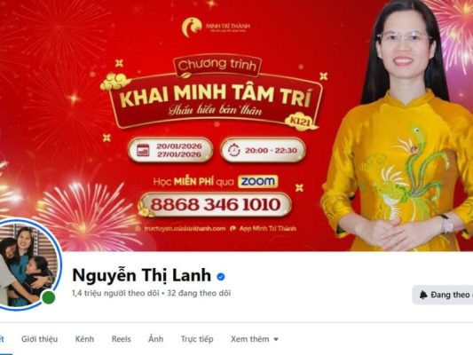 Facebook cô Nguyễn Thị Lanh với hơn 1,4 triệu người theo dõi.