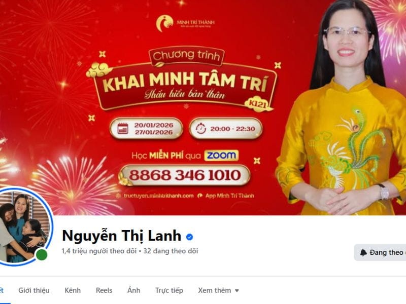 Facebook cô Nguyễn Thị Lanh với hơn 1,4 triệu người theo dõi.
