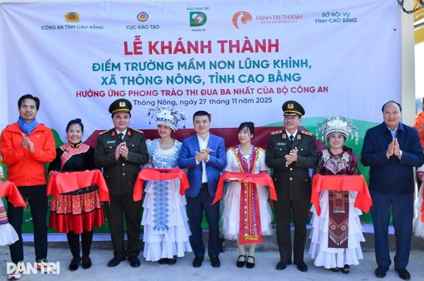 Minh Trí Thành tài trợ điểm trường tại Cao Bằng 1