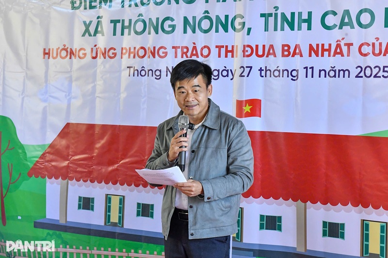Minh Trí Thành tài trợ điểm trường tại Cao Bằng