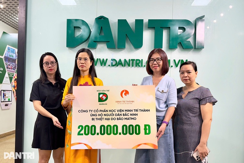 Minh Trí Thành ủng hộ lũ lụt tại Bắc Ninh