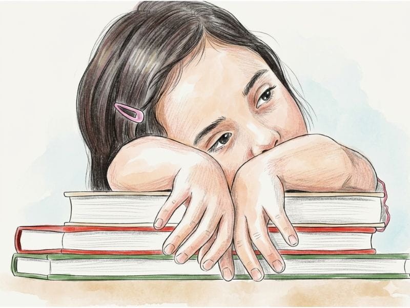 Con mất tập trung khi học