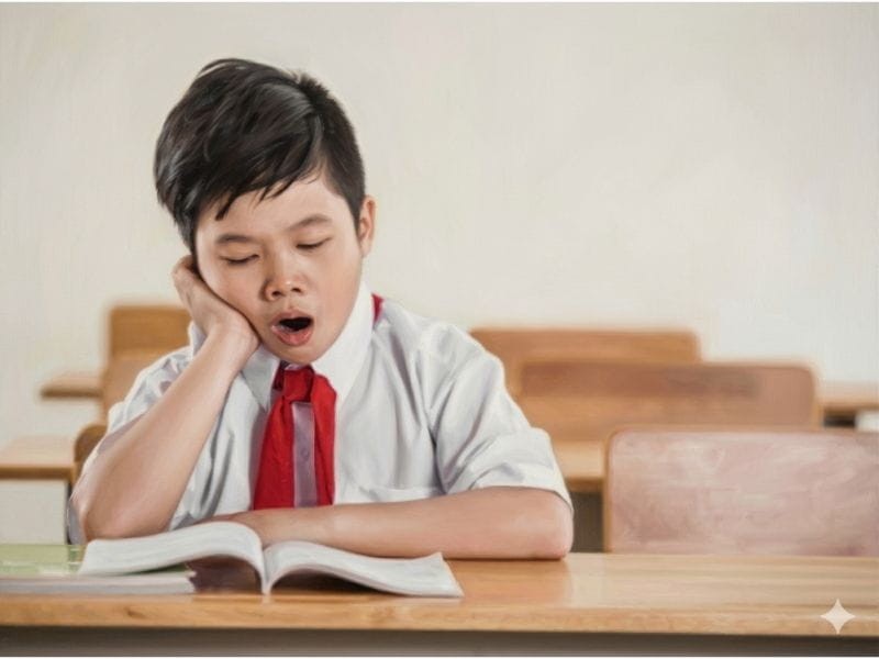 Con mất tập trung khi học