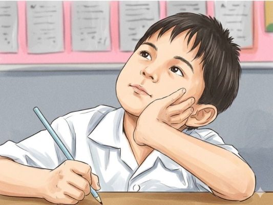 Con mất tập trung khi học