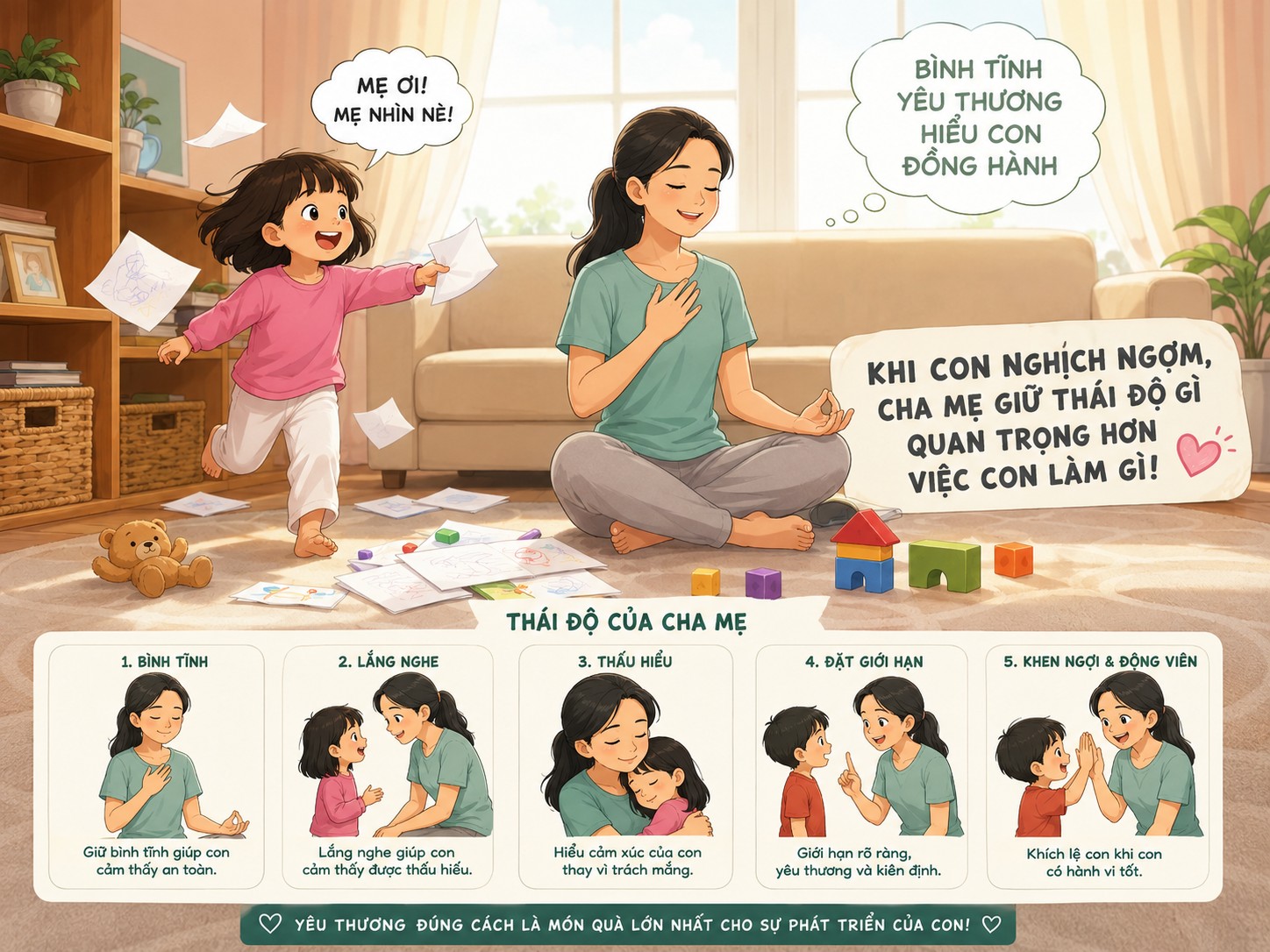 Trưởng thành cùng con