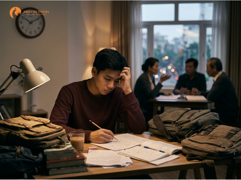 Nguyên nhân gây áp lực điểm số có thể đến từ bên ngoài cũng như bên trong các em