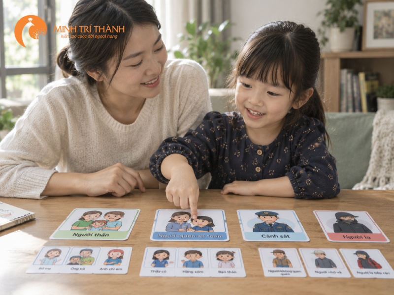 Giúp trẻ phân biệt người quen và người lạ