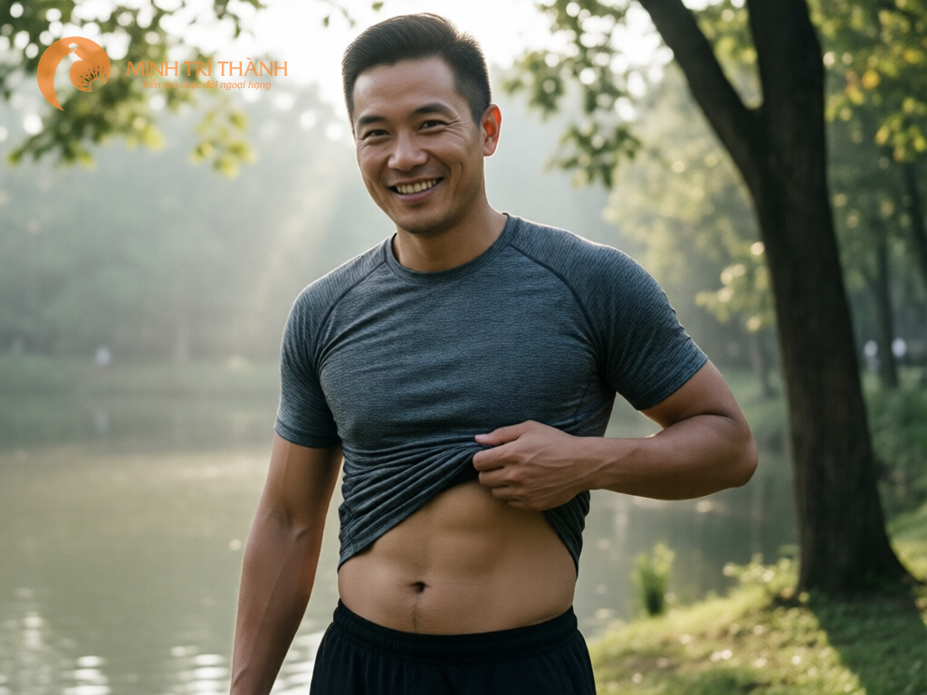 Chạy bộ giúp giảm mỡ bụng khi cân bằng với chế độ ăn